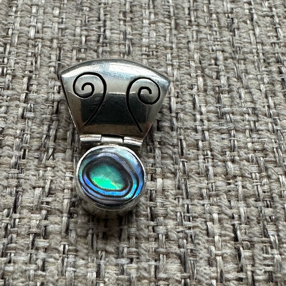 925 Sajen Abalone earrings and pendant set - Picture 3 of 4